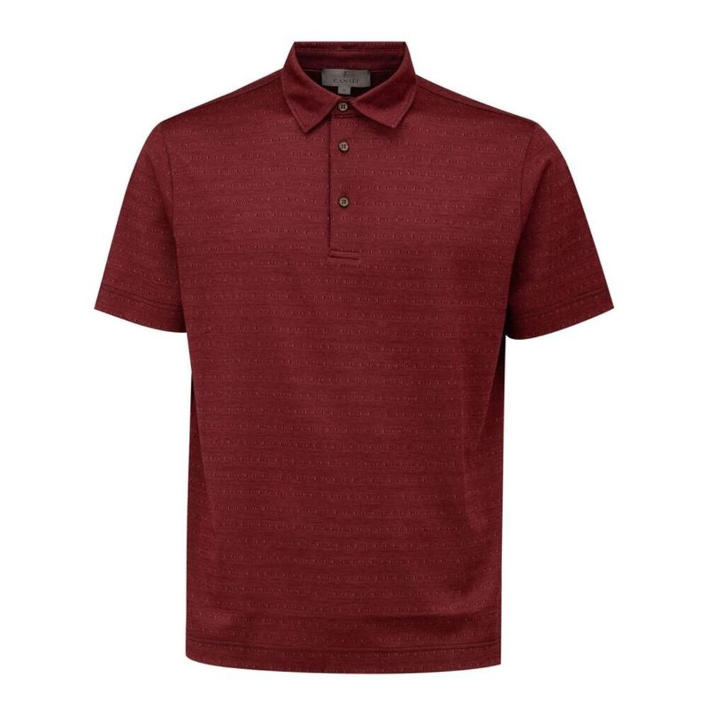 Canali Burgundy Polo Shirt
